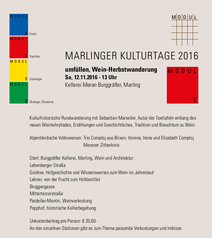 2016, MODUL T, Weinwanderung