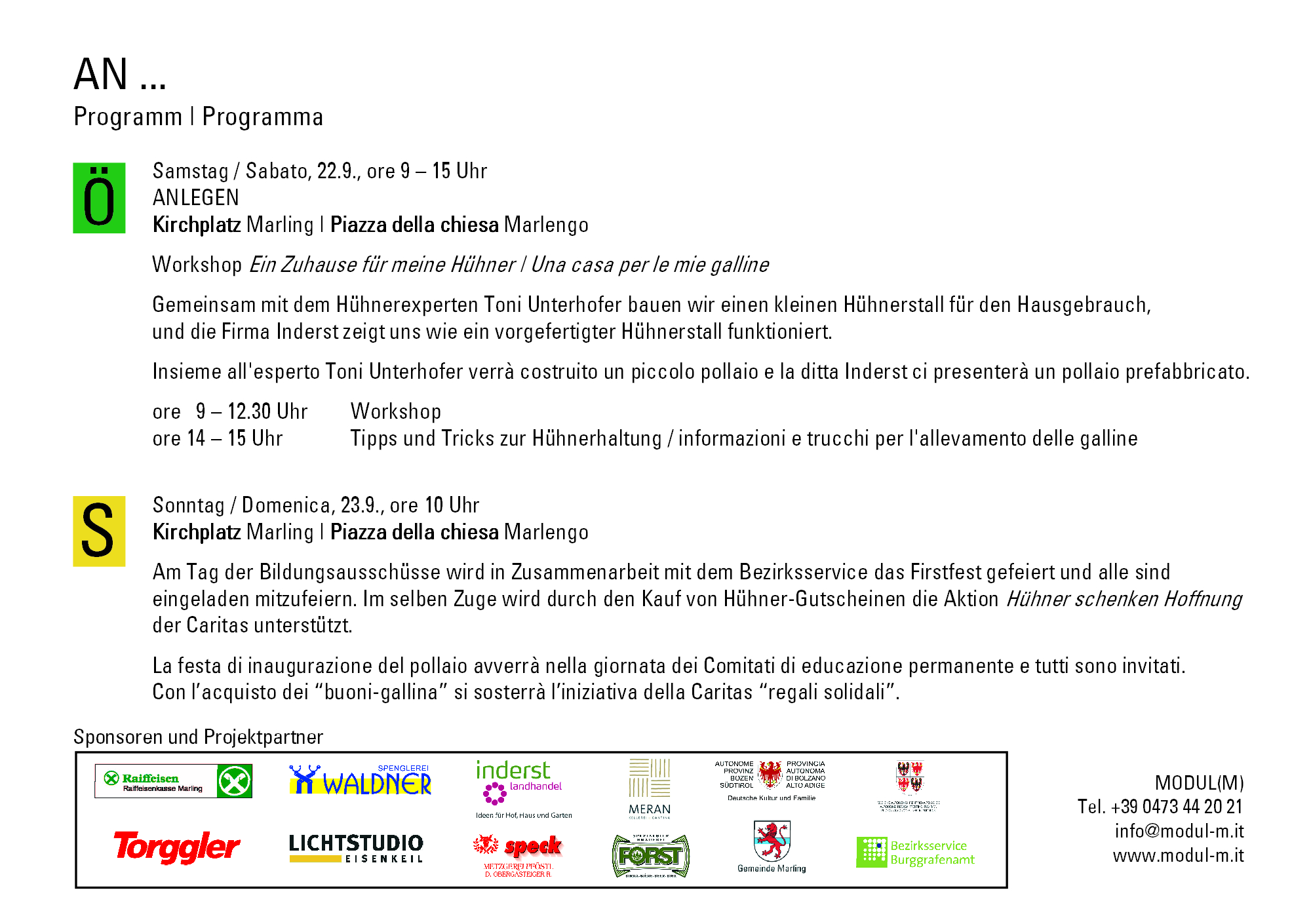 2018 Einladung H�hnerstall 2