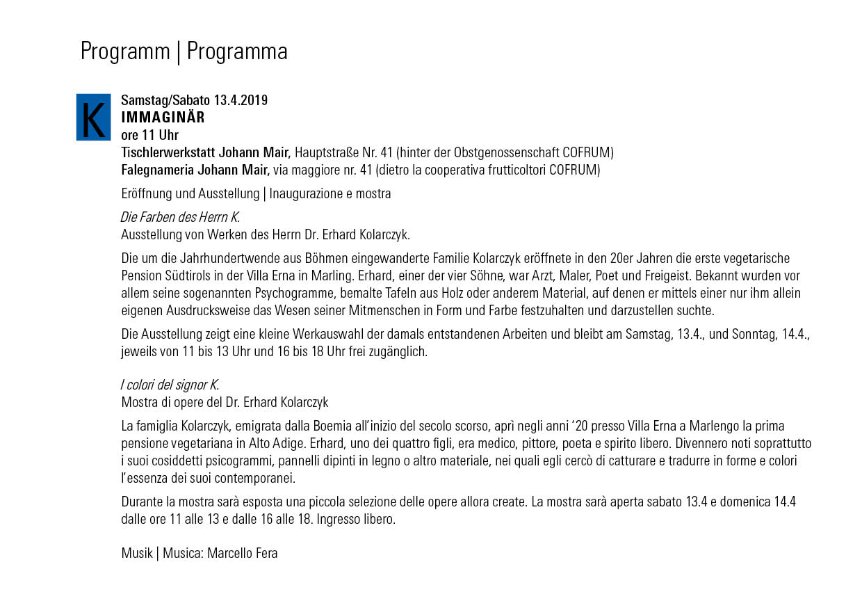 2019 MODUL (M), Einladung 2