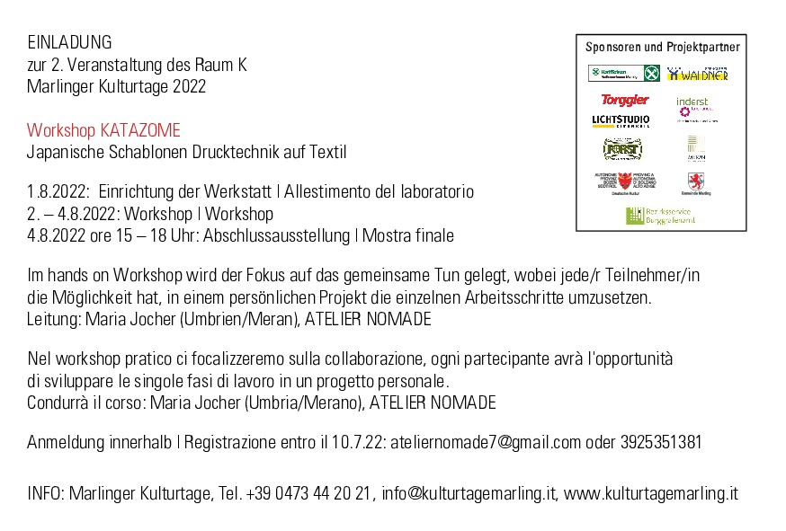 2022 Kulturtage Marling Einladung 2b